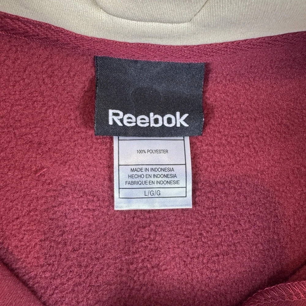Boston College Eagles Reebok Fleece 1/4 Zip Pullover Chest Embroidered Men s L - Picture 4 of 12